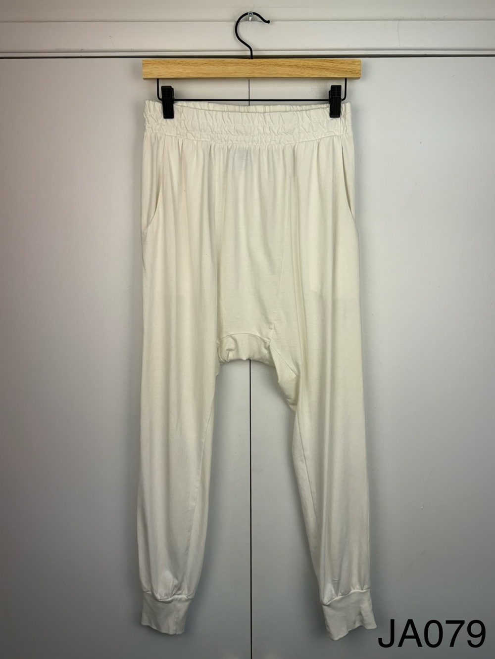NSF Kendall Jersey Harem Pants White Size P